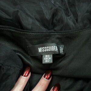 Black misguided dress